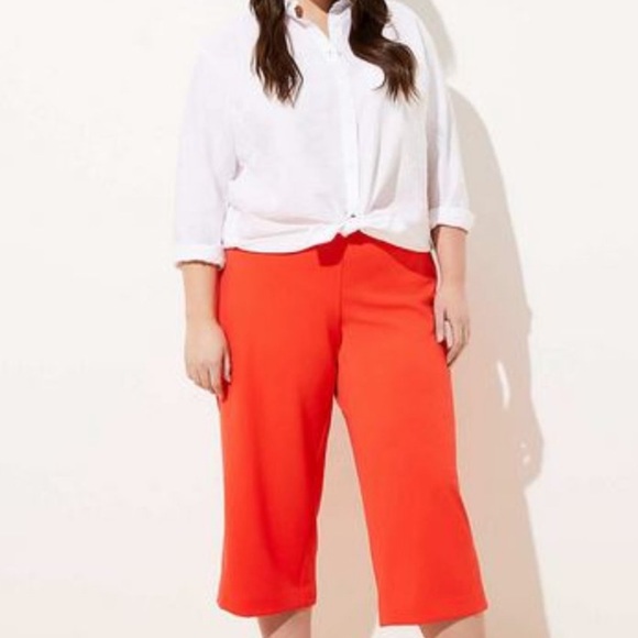 LOFT Pants - NWOT LOFT wide leg ankle cropped pants size M